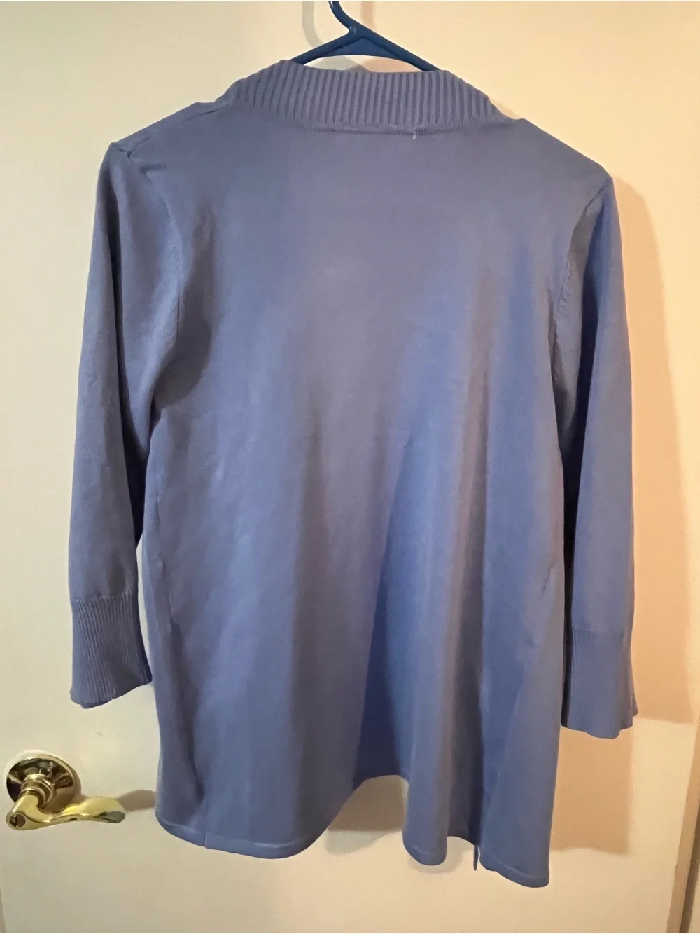 Grace Dusty Blue Open-Front Cardigan Small